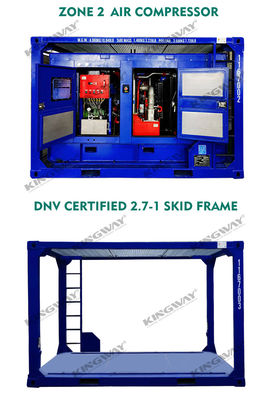 20FT DNV 2.7-1 Θάλασσοι δοχεία για πετρελαϊκό πεδίο φυσικού αερίου Πλατφόρμα ανύψωσης Σκιτ Σλίνγκς Σύστημα εκκίνησης 24V DC Ηλεκτρική εκκίνηση