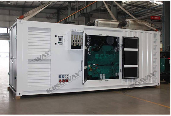 Υπερ-σιωπηλή γεννήτρια ντίζελ 400v 50hz 3 Φάση 4 Σύρμα γεννήτρια ισχύος σύνολο γεννήτρια ντίζελ ηχομόνωση