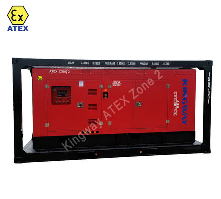 Ακρωτηριακή πλατφόρμα Canopy 35kva 400v 50hz 3 φάσης 4 αλεξίσφαιρο ανθεκτικό κινητήρα ντίζελ IIB ζώνη 2 ονομαστική dnv offshore γεννήτρια