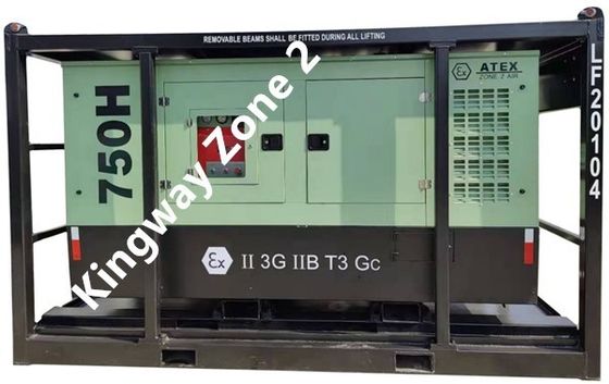 3 φάση DNVGL 2.7-1 άνοιγμα θήκης ATEX πιστοποίηση 260 CFM 425CFM στην ξηρά υπεράκτια πλατφόρμα αντιαεροσυμπιεστή
