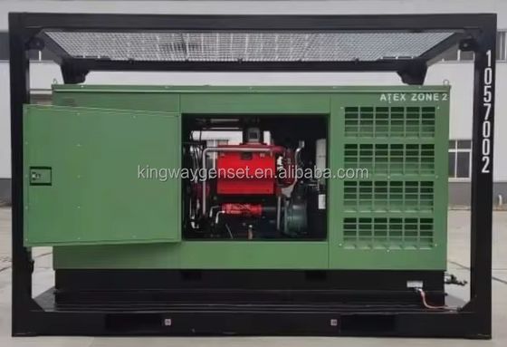 3 φάση DNVGL 2.7-1 άνοιγμα θήκης ATEX πιστοποίηση 260 CFM 425CFM στην ξηρά υπεράκτια πλατφόρμα αντιαεροσυμπιεστή