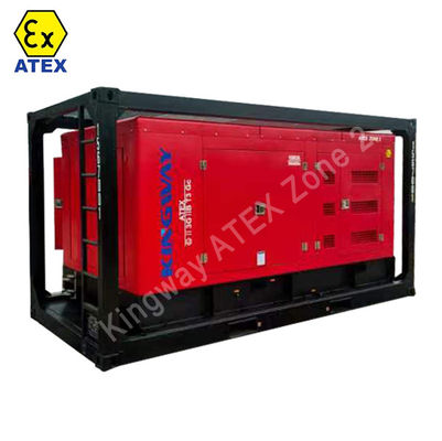 80KVA βαρύ φορτίο ATEX ζώνη 2 Offshore γεννήτρια που είναι τοποθετημένη στο DNV 2.7-1 Skid