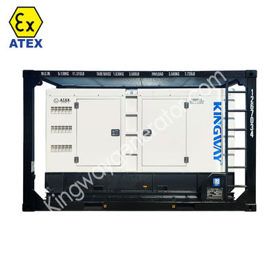 80KVA βαρύ φορτίο ATEX ζώνη 2 Offshore γεννήτρια που είναι τοποθετημένη στο DNV 2.7-1 Skid