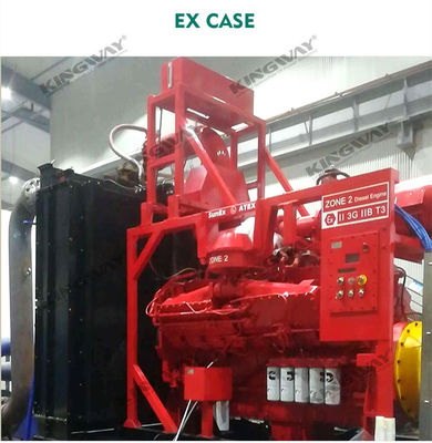 Εφοδιασμός 400v 50hz 3 φάσης 4 καλώδιο 300kva κινητήρας ντίζελ ex-απορριπτική ATEX ζώνη 2 ονομαστική dnv offshore γεννήτρια