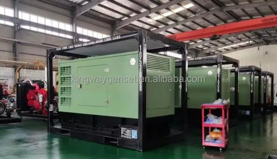 Ντίζελ κινητήρας DNV 2.7-1 σκιτ φρέμα πιστοποίηση ATEX 120kw 150kva επιφανειακή υπεράκτια πλατφόρμα ζώνη 2 αεροσυμπιεστής