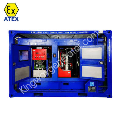 Ζώνη 2 Δυνατότητα ντίζελ Συμπυκνωτής αέρα Super Silent Screw 375 CFM Δυνατότητα ντίζελ για εξορυκτικές και υπεράκτιες πλατφόρμες