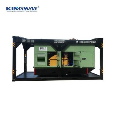 ATEX Ζώνη 2 IIB T3 Diesel Sullair Air Compressor 260CFM Ασφαλής από έκρηξη με DNV 2.7- Φρέμα ανύψωσης για υπεράκτια πλατφόρμα