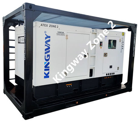 Ακτής πλατφόρμα ATEX ζώνη 2 32kw 40kva ζώνη1 ανθεκτικό σε έκρηξη diesel γεννήτρια σύνολο DNVGL 2.7-1 πλαίσιο ανύψωσης