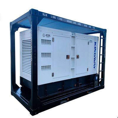 Πιστοποίηση ATEX 3 φάσης 200 kW 250kva ζώνη2 ανθεκτικό σε έκρηξη diesel γεννήτρια DNVGL 2.7-1 κινητήρας εξυπηρέτησης πλατφόρμας πλατφόρμας