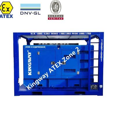Πιστοποίηση ATEX3phase DNVGL 2.7-1 σκιτ φρέμα 120kw 150kva onshore offshore platform zone 2 γεννήτης