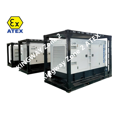 Ζώνη 2 προτύπων 60KVA ATEX DNV σιωπηλό σύνολο γεννητριών diesel εξοπλισμού