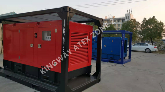 Ζώνη 2 προτύπων 60KVA ATEX DNV σιωπηλό σύνολο γεννητριών diesel εξοπλισμού