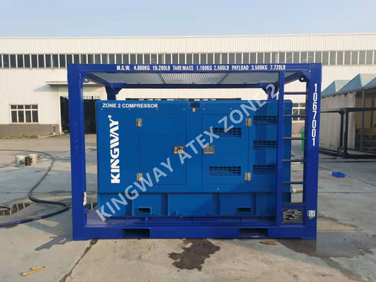 ATEX Ζώνη 2 375CFM Sullair Αντιεκρηξιακό πετρελαιοκίνητο αεροσυμπιεστή Kingway DNV