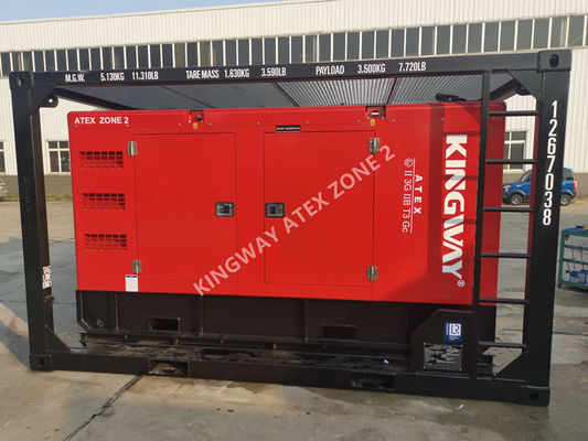 150KVA ATEX Ζώνη 2 T3 Εξοπλιστική γεννήτρια ντίζελ Φρέμα ανύψωσης DNV