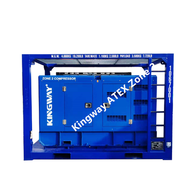 Ζώνη 2 αεροσυμπιεστής explosionproof επικυρωμένο ATEX 260CFM μηχανών diesel T3