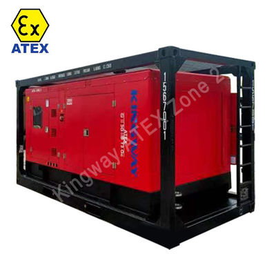 45kva 400v 50hz 3 φάσης 4 καλωδίου ανθεκτικός σε έκρηξη πετρελαιοκινητήρας DNV2.7-1 Πιστοποιημένο πλαίσιο ανύψωσης ATEX γεννήτρια πετρελαιοκινήτων για ζώνη 2