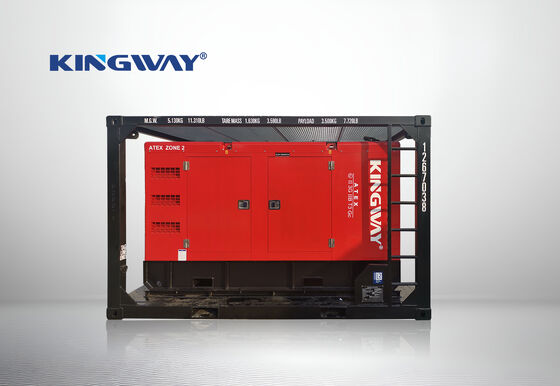 30KVA Kingway ATEX Ζώνη 2 Σύνθετος ήσυχος γεννήτης ντίζελ ασφαλή από έκρηξη με πλαίσιο ανύψωσης DNV