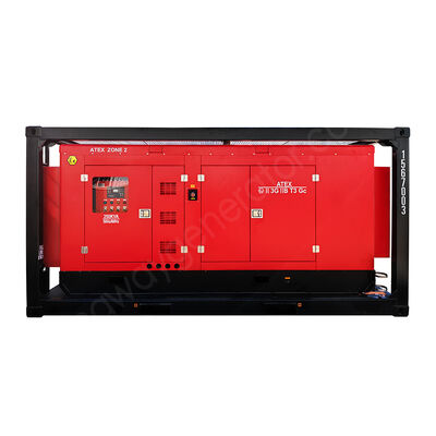500KVA Kingway ATEX ζώνη 2 T3 Ησυχία αντιεκρήξεων γεννήτρια ντίζελ με πιστοποιημένο πλαίσιο ανύψωσης DNV