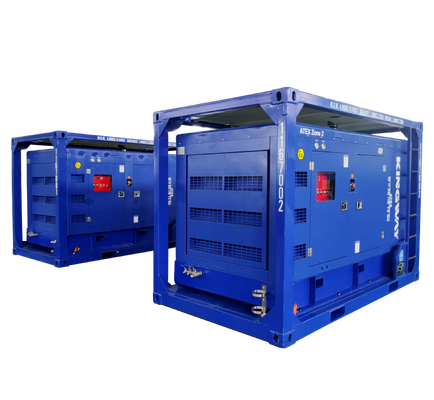 450CFM 150Psi Kingway ATEX Ζώνη 2 T3 Αντιεκρηκτικός Συμπιεστής Αέρα Κινητήρα Diesel Sullair DNV Frame