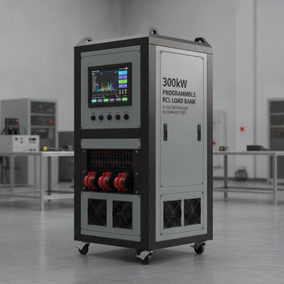 300kW Προγραμματιζόμενη RCL Αντίσταση Ινδυτική χωρητική τράπεζα φορτίου με οθόνη αφής AC DC γεννήτρια EV φορτιστή δοκιμή